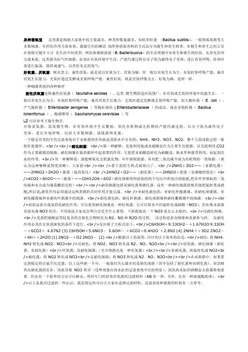 异养需氧型