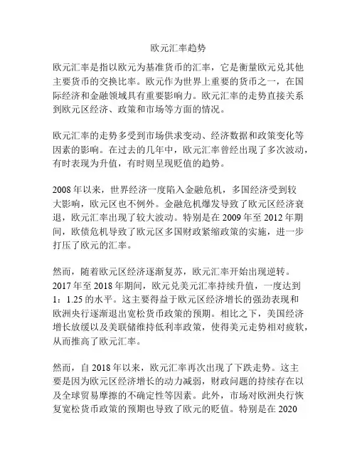 欧元汇率趋势