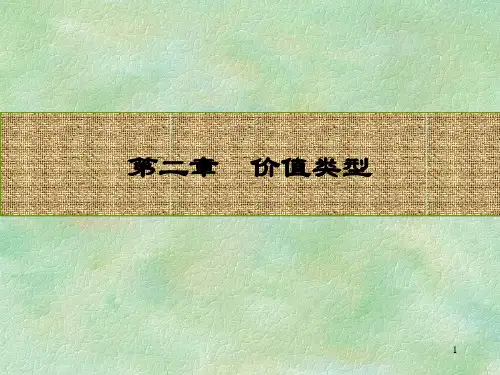 价值的类型