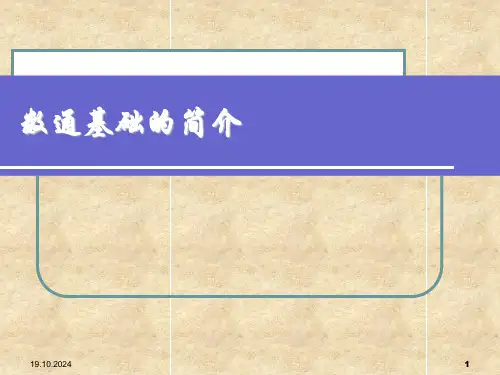 数通基础知识介绍PPT课件