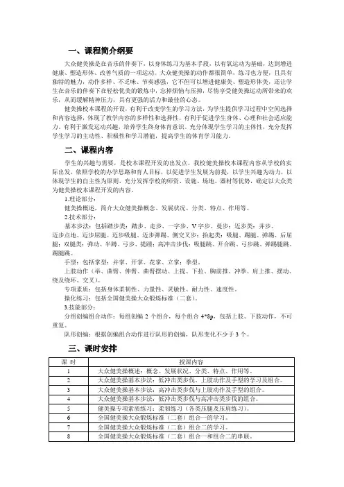 大众健美操--马燕勤