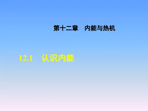 沪粤版九年级物理课件内燃与热机《认识内能》
