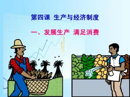 高中政治 经济生活第四课 生产与经济制度
