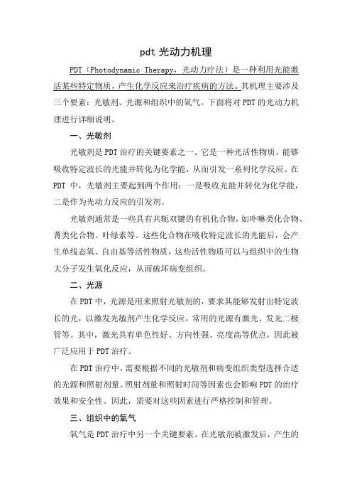 pdt光动力机理