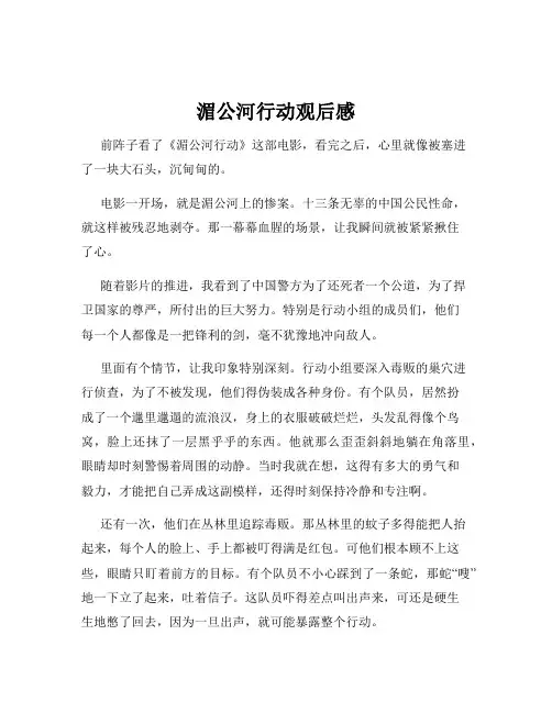 湄公河行动观后感