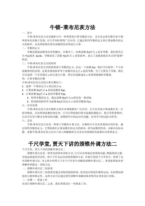 牛顿-莱布尼茨方法[001]