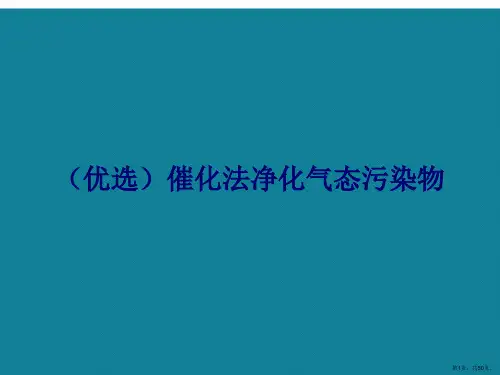催化法净化气态污染物ppt详解.