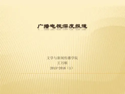 《广播电视深度报道》课件09