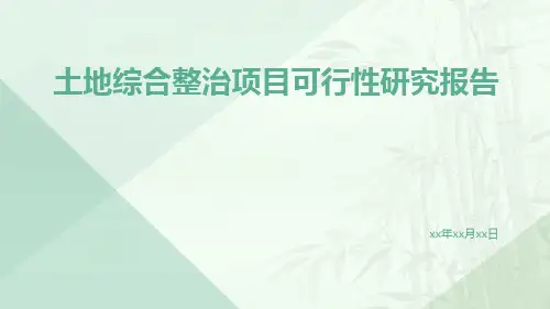 【推荐】土地综合整治项目可行性研究报告