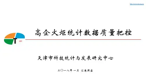 高企火炬统计数据质量把控培训课件(ppt 40页)