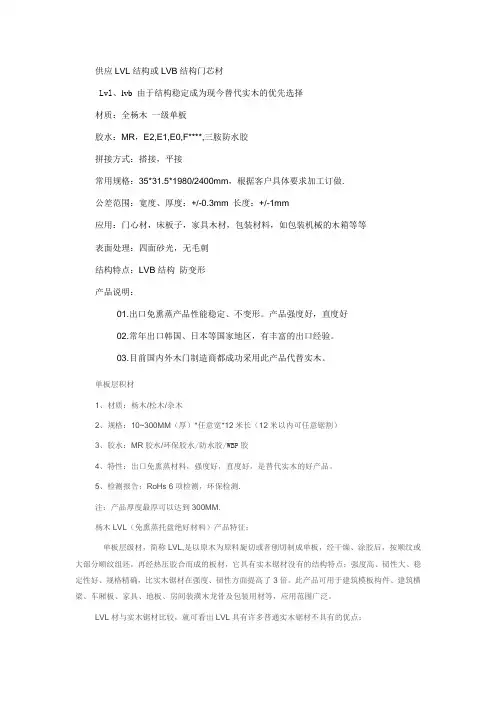 LVL简介