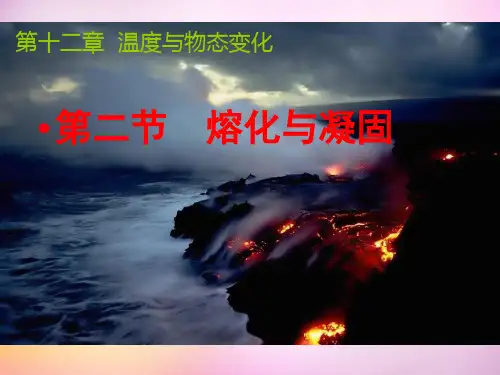 沪科版九年级第十二章 第二节 熔化与凝固