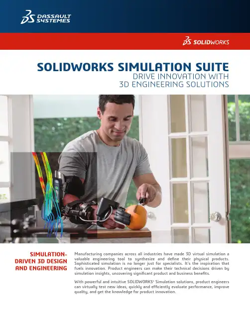 SOLIDWORKS 虚拟模拟软件套件产品说明书