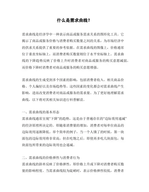 什么是需求曲线？