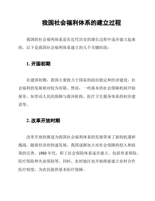 我国社会福利体系的建立过程