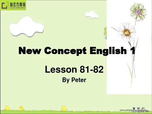 新概念英语第一册Lesson81-82