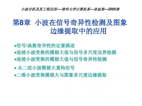 第8章信号奇异性检测和图象边缘提取