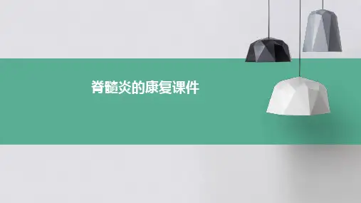 脊髓炎的康复课件