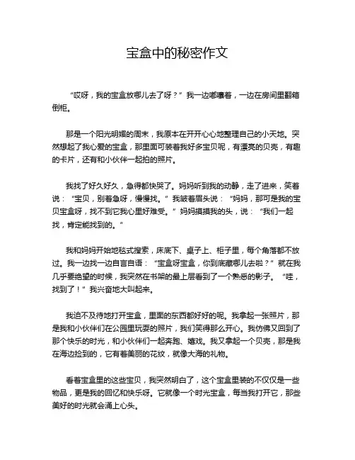 宝盒中的秘密作文