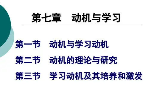 动机与学习