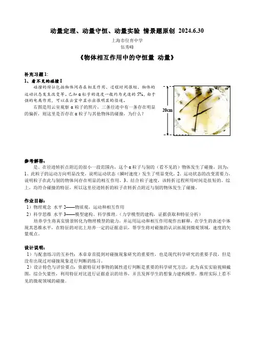 动量 新型情景题