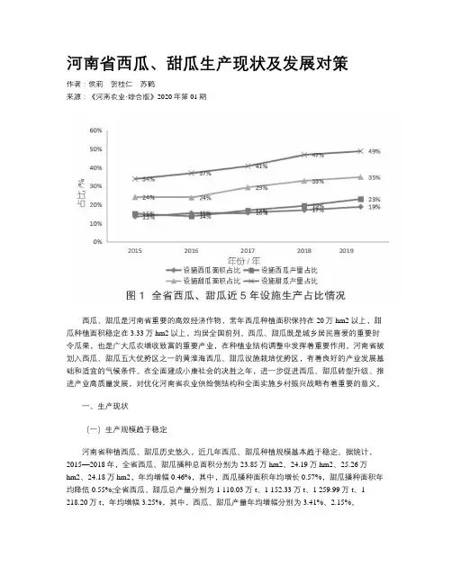 河南省西瓜、甜瓜生产现状及发展对策