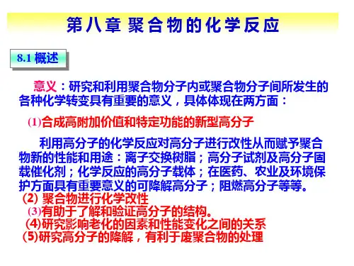 聚合物的化学反应的概述和意义