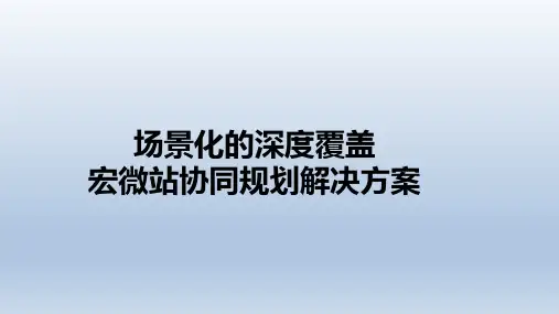 场景化的深度覆盖宏微站协同规划解决方案