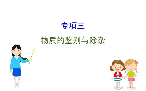 2020中考化学专项突破(课件)专项三 物质的鉴别和除杂(共55张PPT)