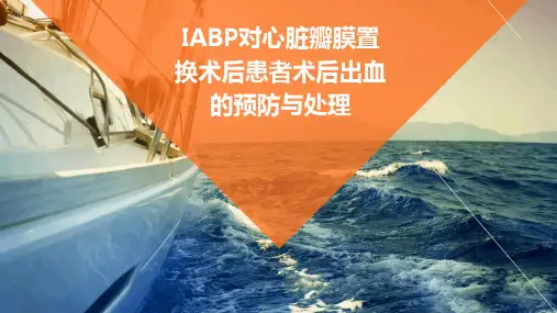 IABP对心脏瓣膜置换术后患者术后出血的预防与处理