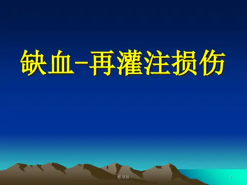 病理生理学缺血再灌注损伤必看ppt