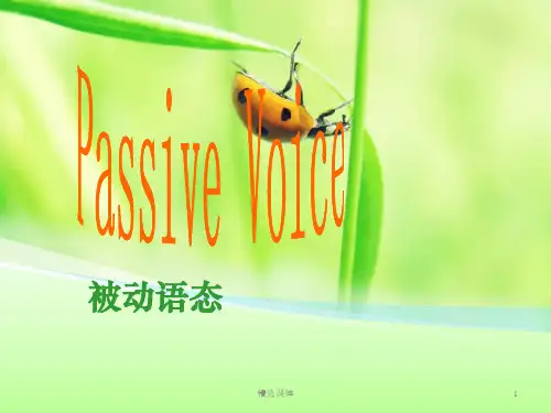 高中英语语法-被动语态详解完整 (共38张1)ppt课件