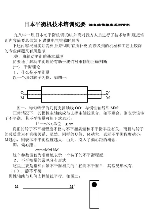 推荐-日本动平衡机应用原理解析 精品