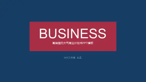高端简约大气商业计划书PPT模板