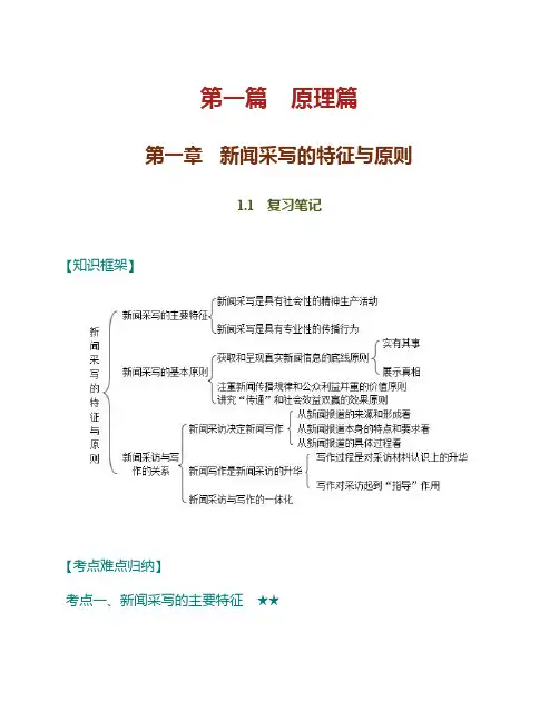 新闻采编实务-考点整理1