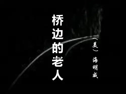 《桥边的老人》公开课优质课课件一等奖外国小说欣赏选修课