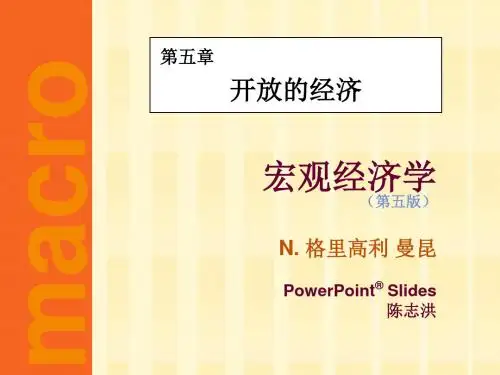 第五章：开放的经济