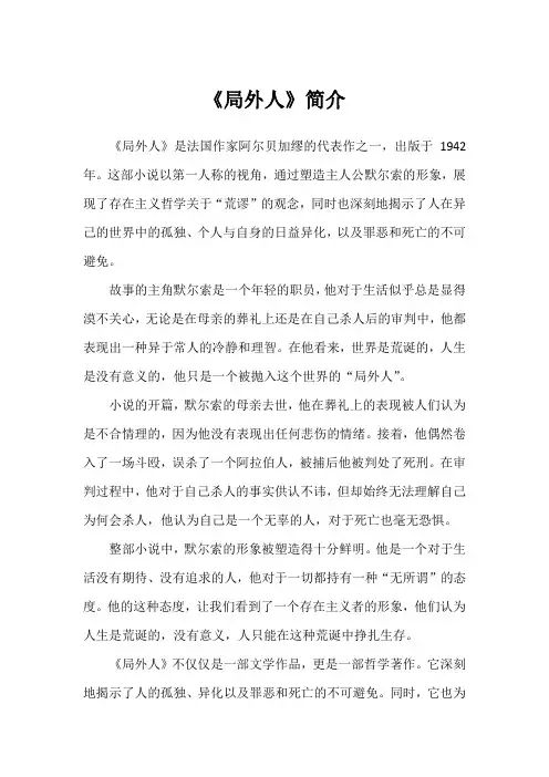 《局外人》简介