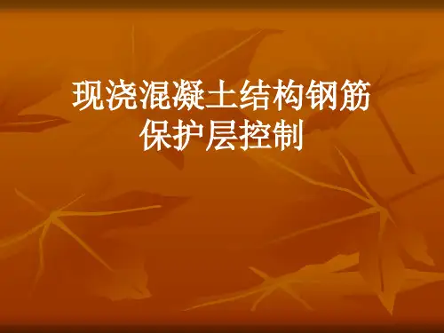 现浇混凝土结构钢筋保护层控制QC成果(PPT)