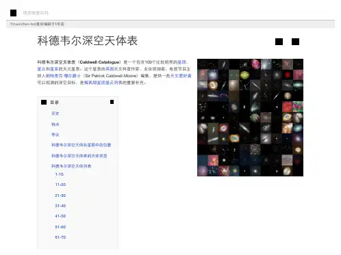 科德韦尔深空天体表
