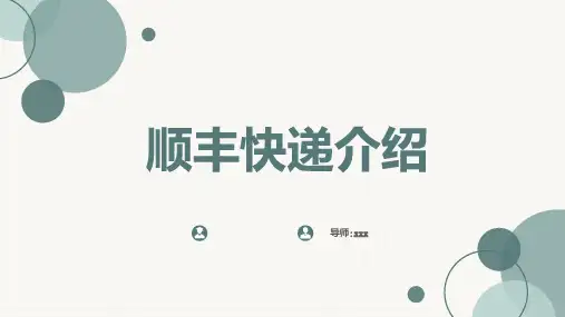 顺丰快递介绍