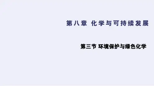 环境保护与绿色化学(课件)高一化学(人教版2019必修第二册)