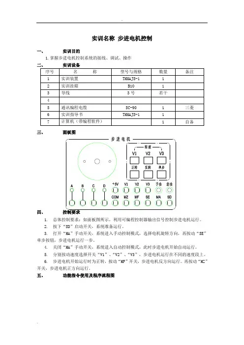 步进电机控制说明