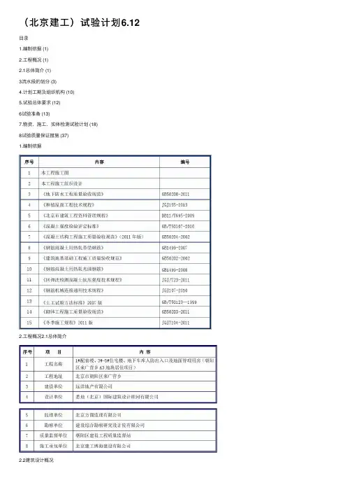 （北京建工）试验计划6.12