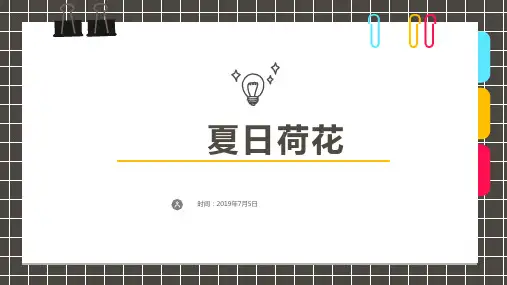 创意美术7岁9岁油画棒水粉《夏日荷花》