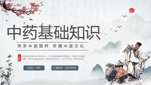 中药基础知识培训