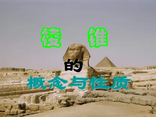 高三数学棱锥的概念与性质PPT课件