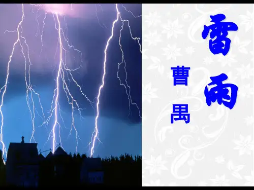 人教版高中语文必修4雷雨 PPT课件