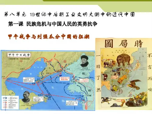 8.1.3 甲午战争与列强瓜分中国的狂潮.PPT