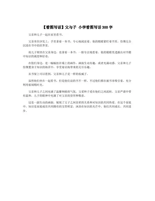 【看图写话】父与子 小学看图写话300字